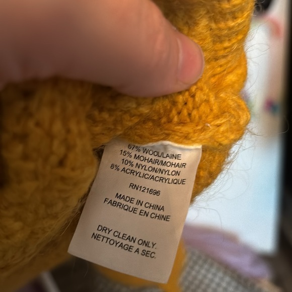 DEMYLEE X JCREW Like New Mohair Wool balloon sleeve cable knit sweater XS ! - Picture 3 of 5